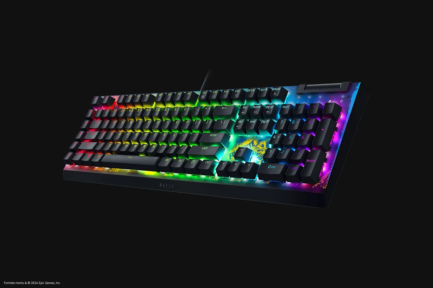 لوحة مفاتيح Razer BLACKWIDOW V4 X FORTNITE — صورة 2