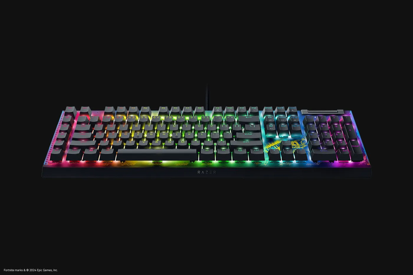 لوحة مفاتيح Razer BLACKWIDOW V4 X FORTNITE — صورة 3