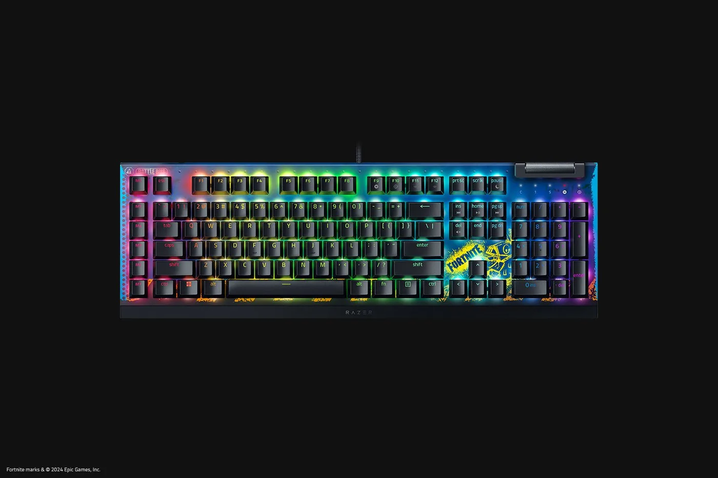 لوحة مفاتيح Razer BLACKWIDOW V4 X FORTNITE — صورة 6