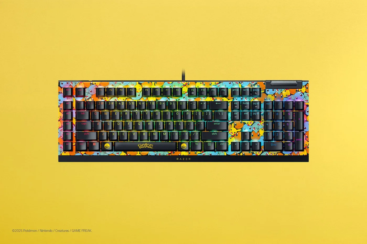 لوحة مفاتيح Razer BLACKWIDOW V4 X Pokémon Edition — صورة 2