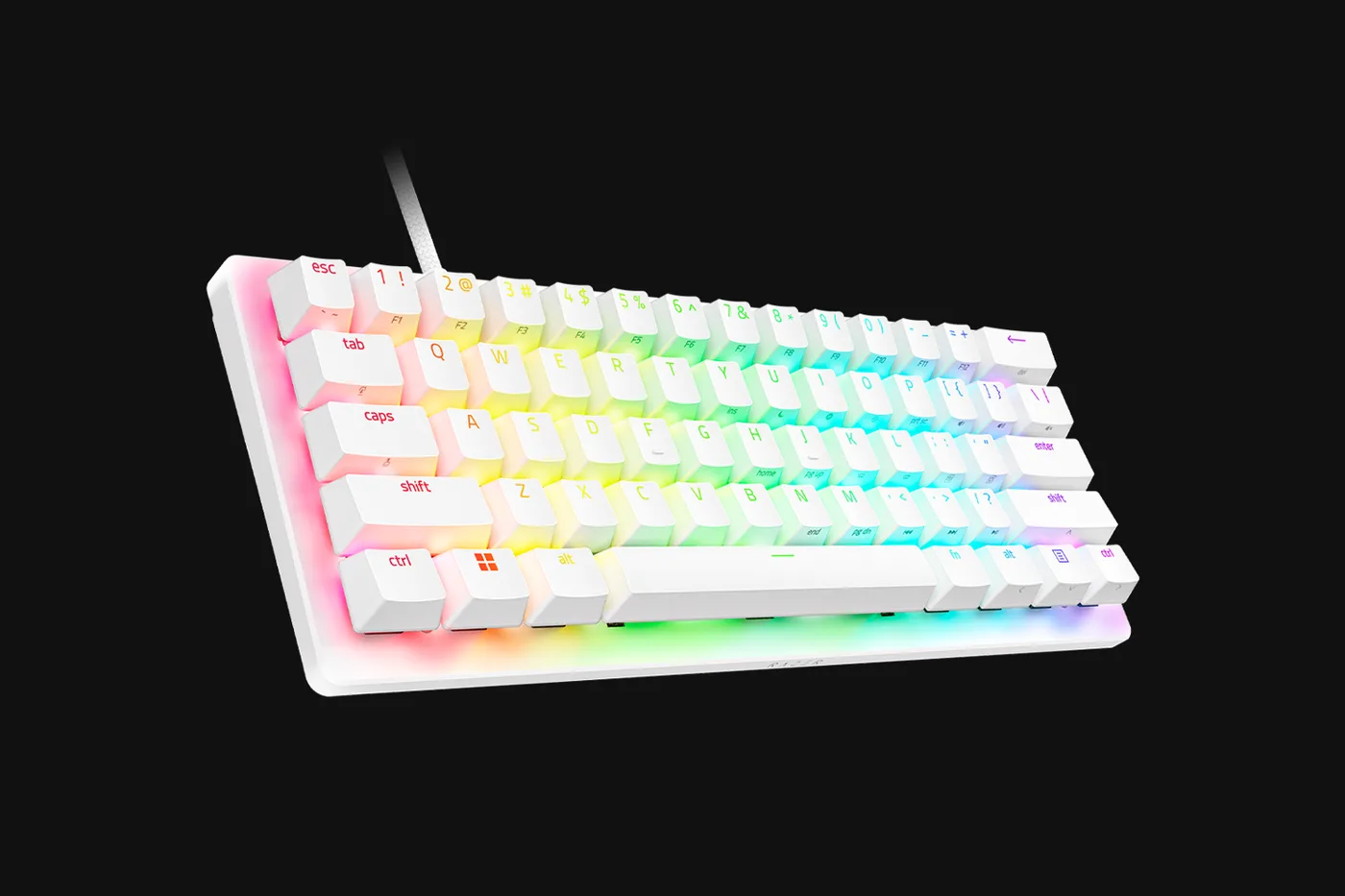 لوحة مفاتيح Razer Huntsman V3 Pro Mini White US Layout — صورة 3