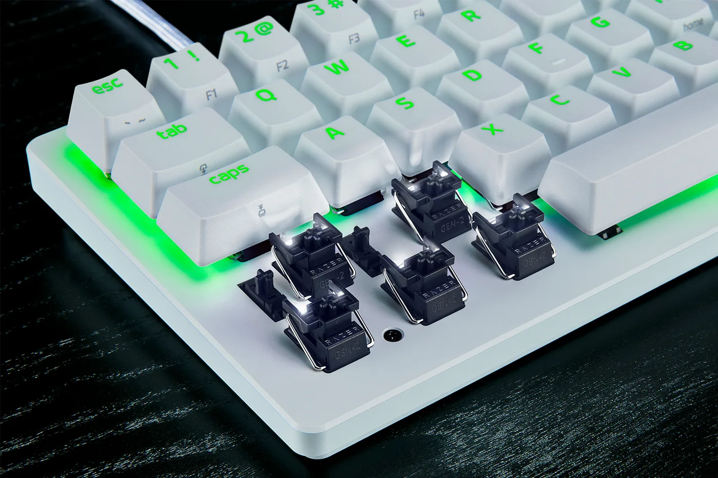 لوحة مفاتيح Razer Huntsman V3 Pro Mini White US Layout — صورة 4