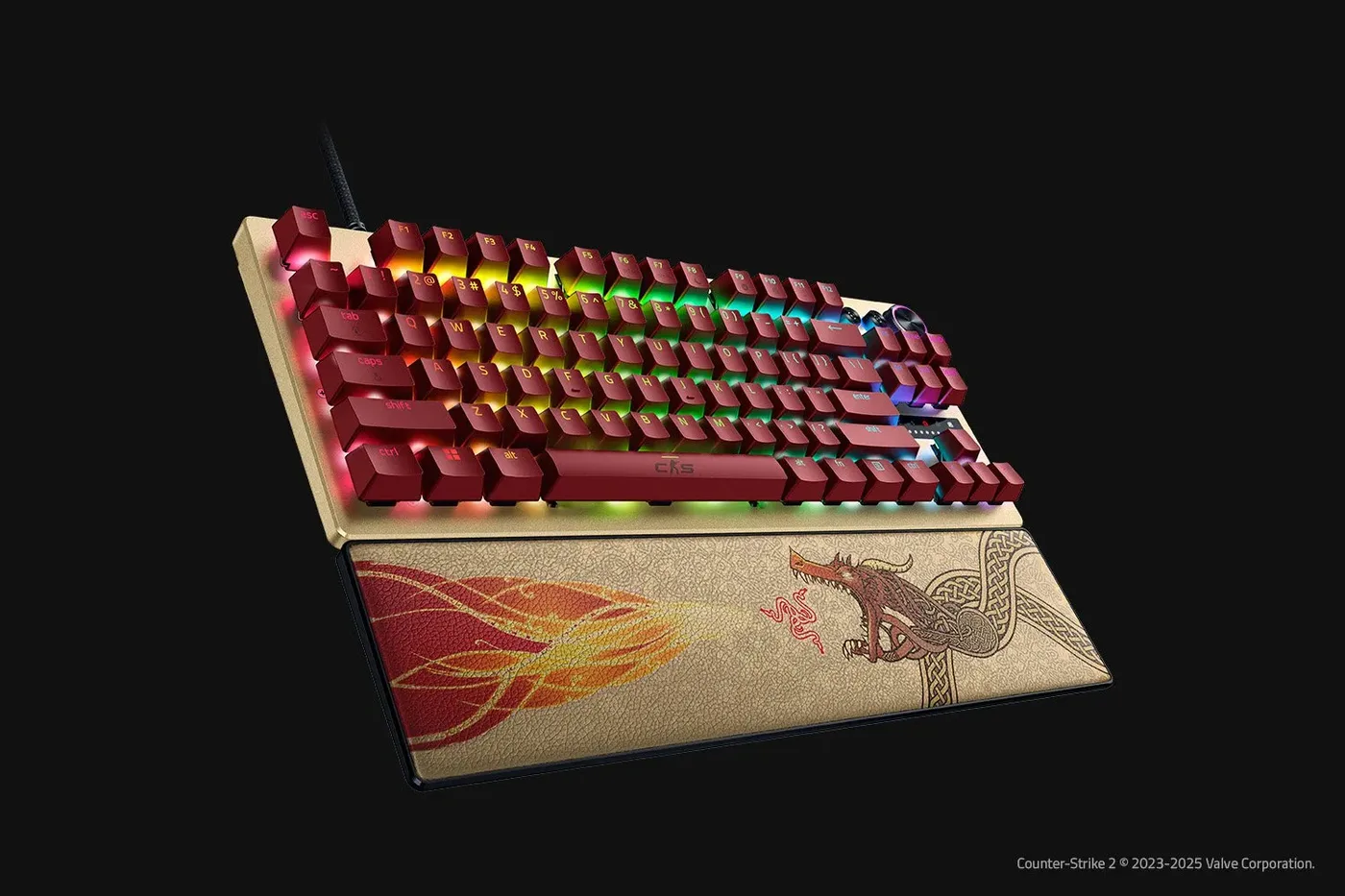 لوحة مفاتيح Razer Huntsman V3 Pro Tenkeyless Counter Strike 2 Edition — صورة 3