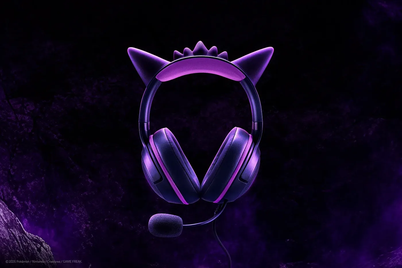سماعة Razer Kitty V2 POKEMON Gengar — صورة 2