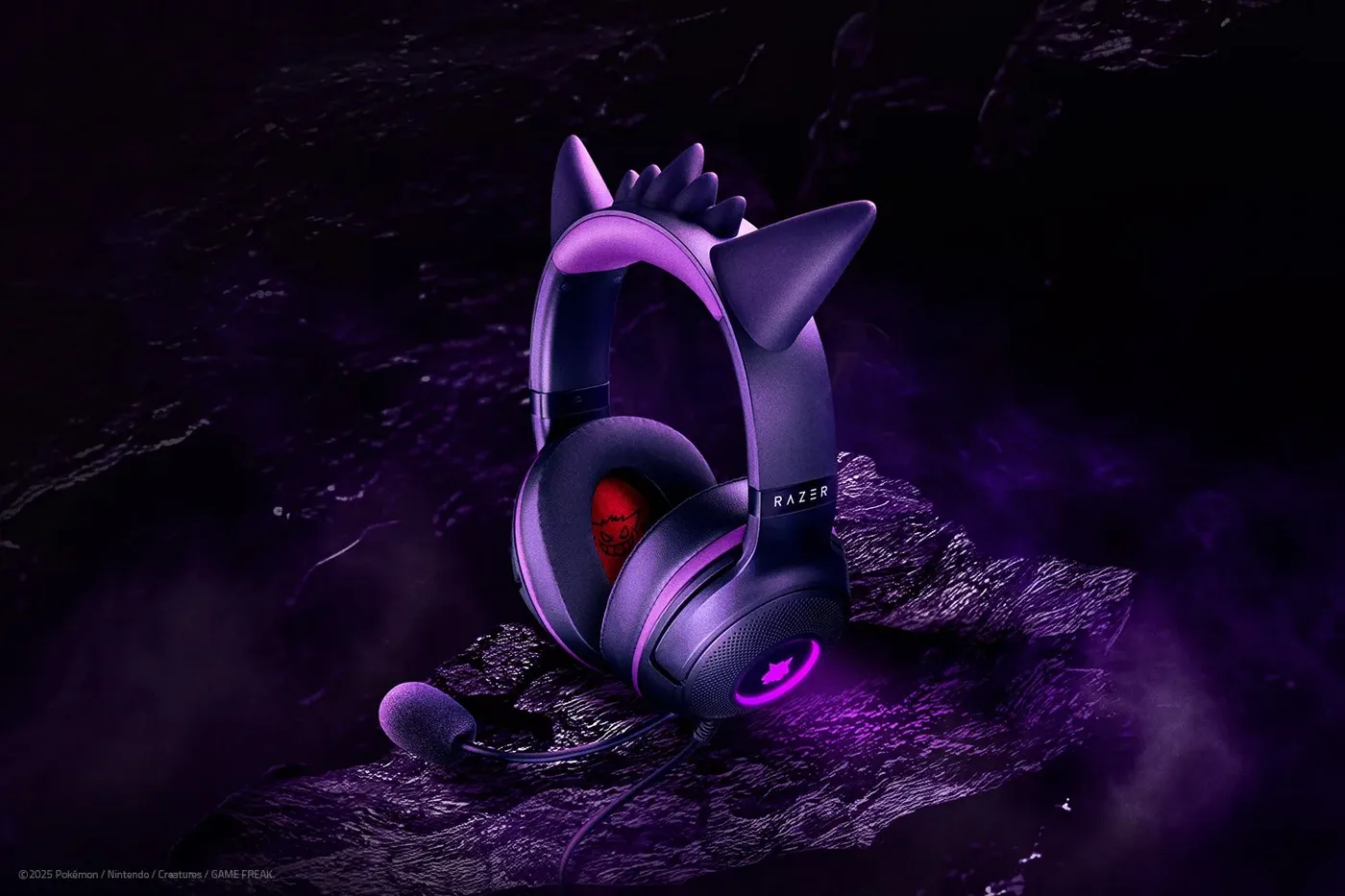 سماعة Razer Kitty V2 POKEMON Gengar — صورة 3