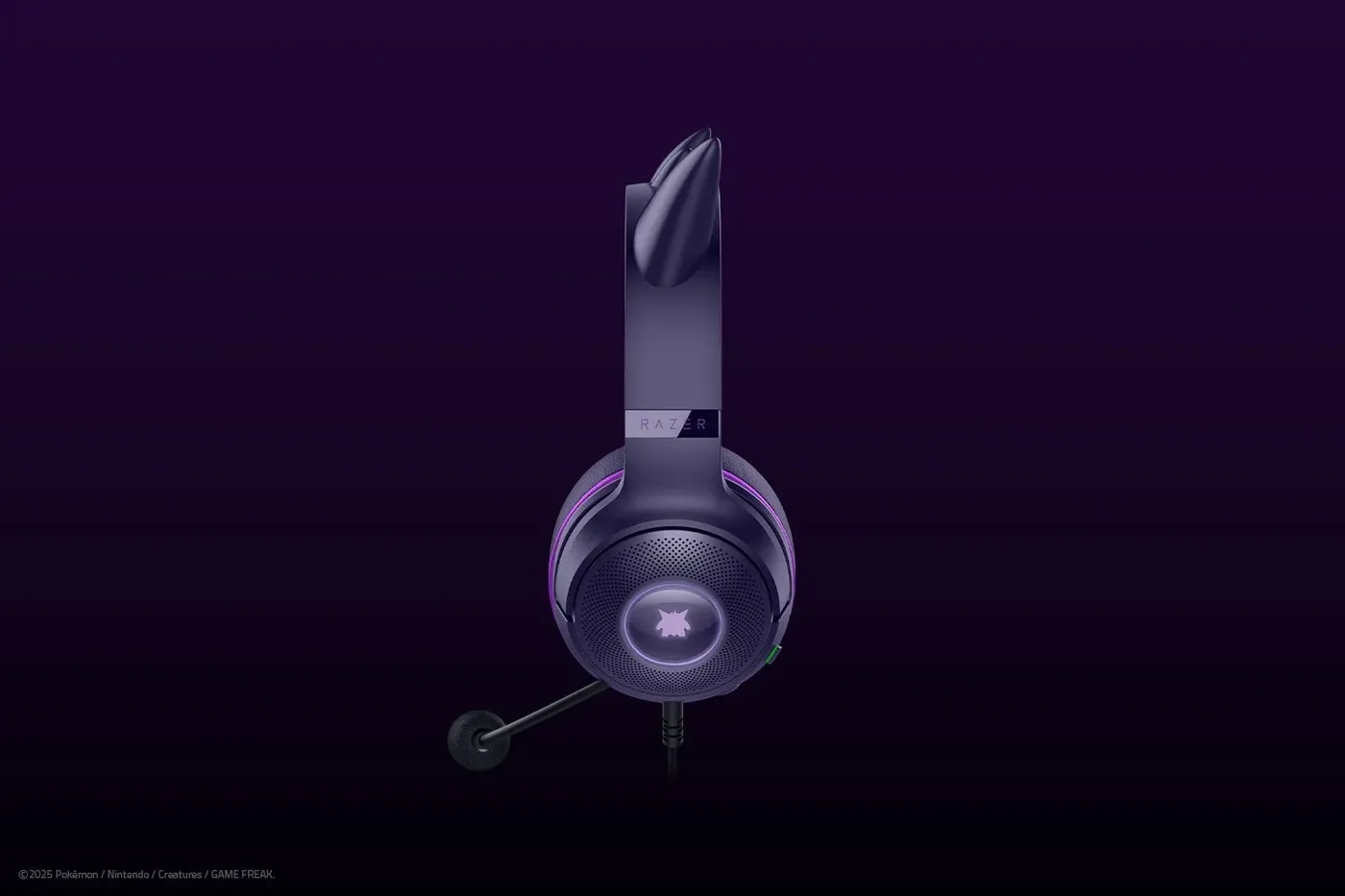 سماعة Razer Kitty V2 POKEMON Gengar — صورة 5