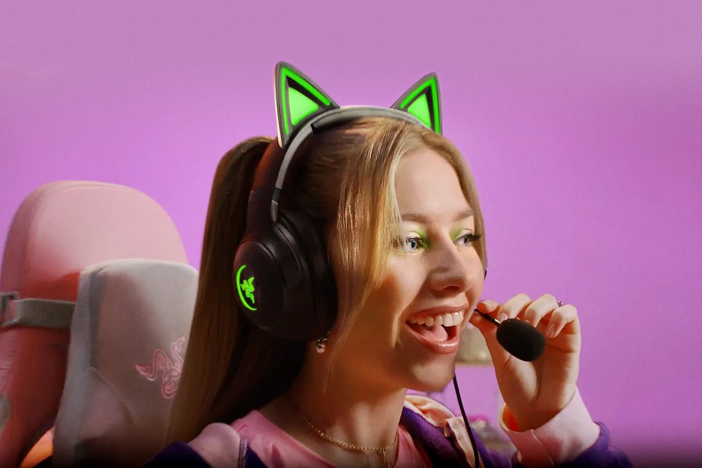 سماعة Razer KRAKEN KITTY V2 — صورة 2