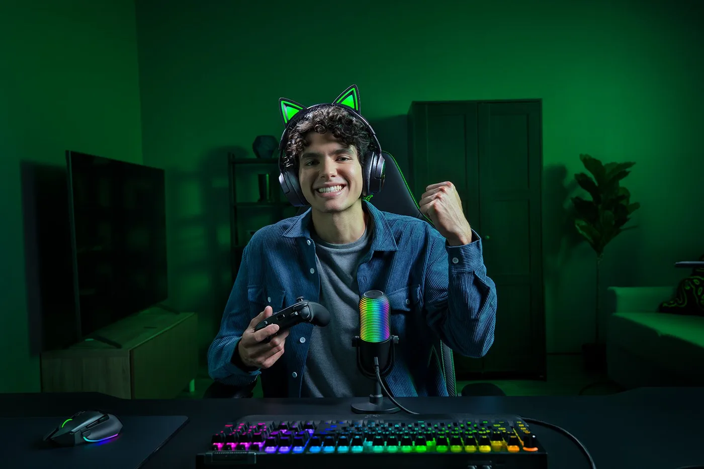 سماعة Razer KRAKEN KITTY V3 — صورة 5