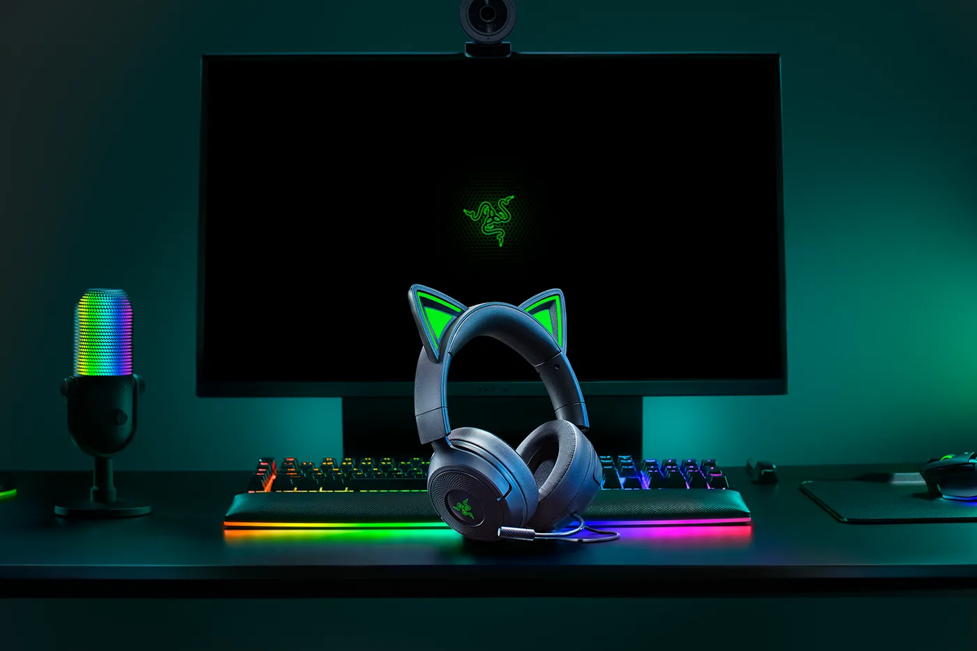 سماعة Razer KRAKEN KITTY V3 X — صورة 6