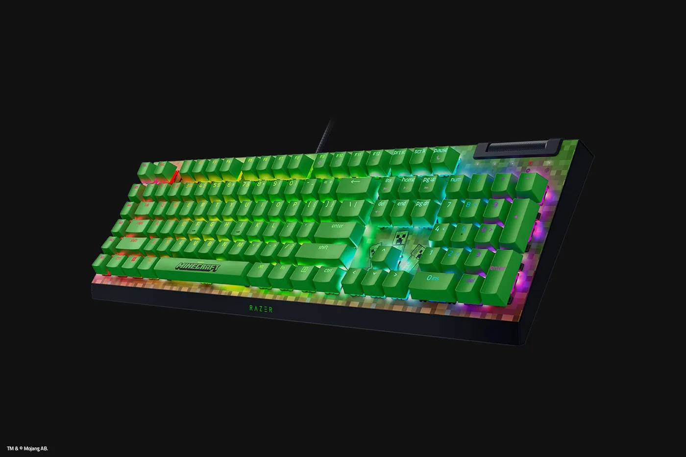 لوحة مفاتيح Razer Minecraft Edition Razer BlackWidow V4 X — صورة 3