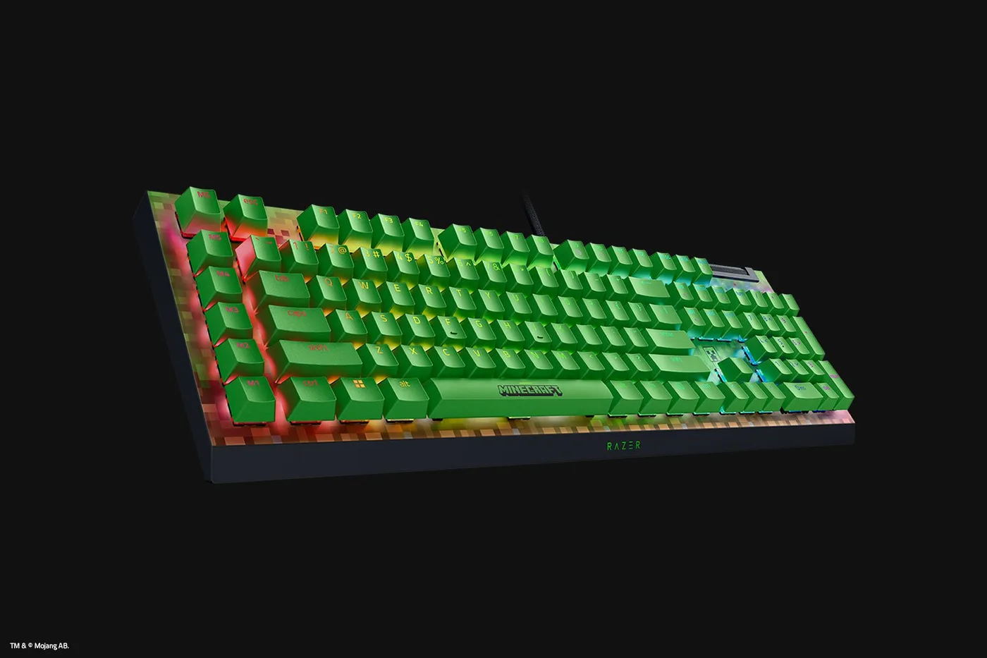 لوحة مفاتيح Razer Minecraft Edition Razer BlackWidow V4 X — صورة 4