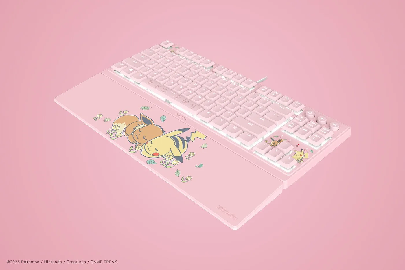 لوحة مفاتيح Razer ORNATA V3 TKL Pikachu/Eevee — صورة 3