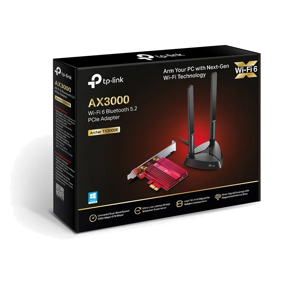 محوّل شبكة TP-Link Archer TX3000E AX3000 Adapter — صورة 2