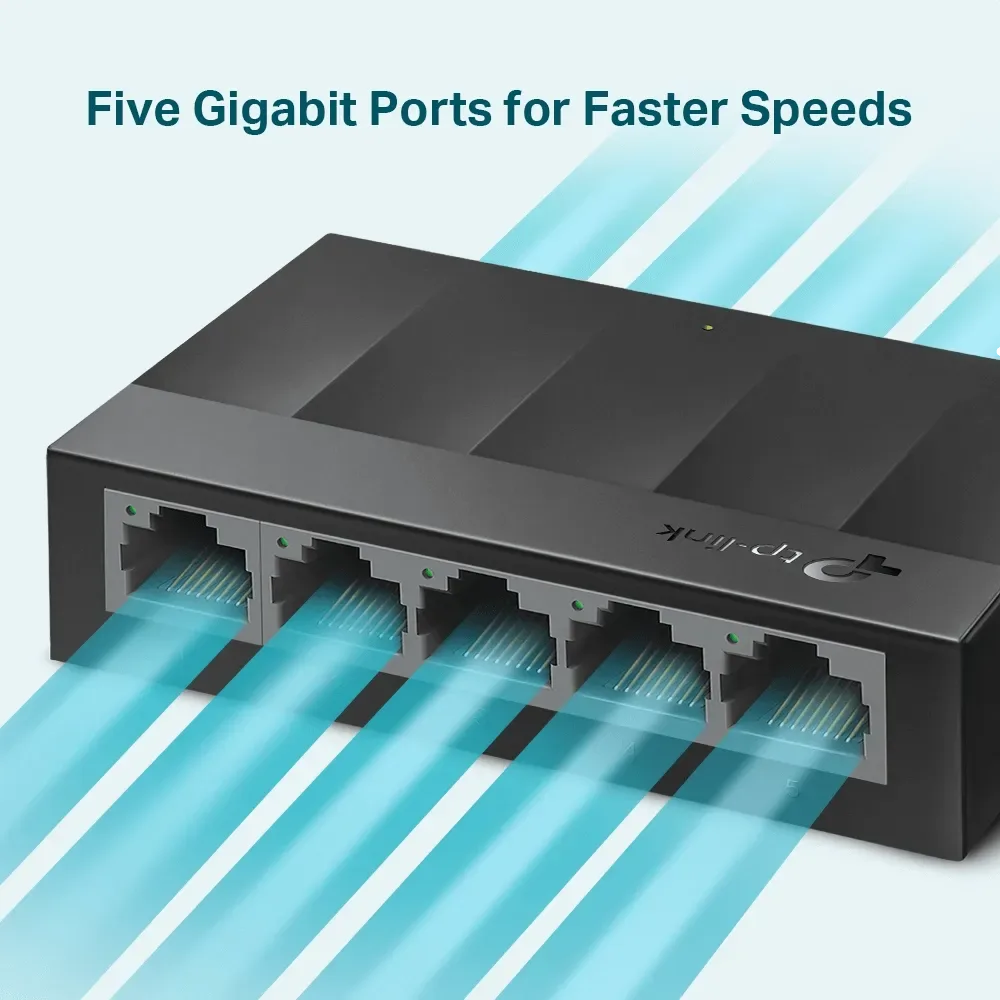 سويتش شبكة TP-Link LS1005G 5-Port Desktop Switch — صورة 2