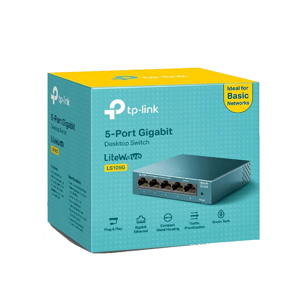 سويتش شبكة TP-Link LS105G 5-Port Desktop Switch — صورة 3