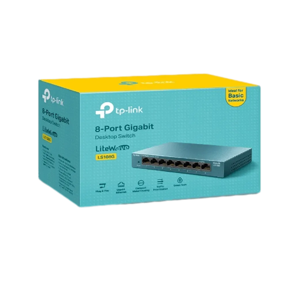 سويتش شبكة TP-Link LS108G 8-Port Desktop Switch — صورة 4