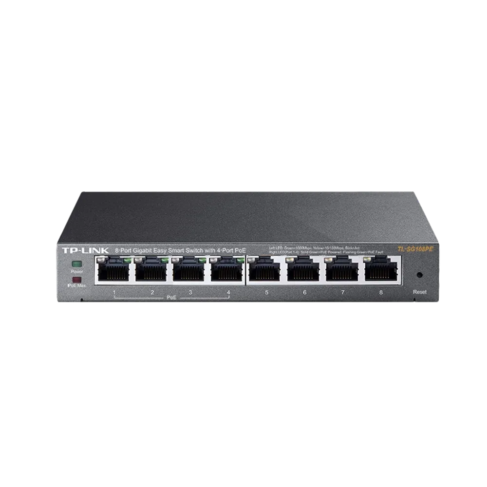 سويتش شبكة TP-Link SG108PE GIGA POE 4+4 55W — صورة 2