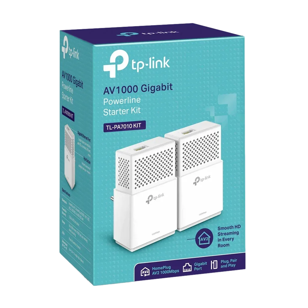 مقوّي شبكة TP-Link TL-PA7010 AV1000 Gigabit Kit — صورة 3