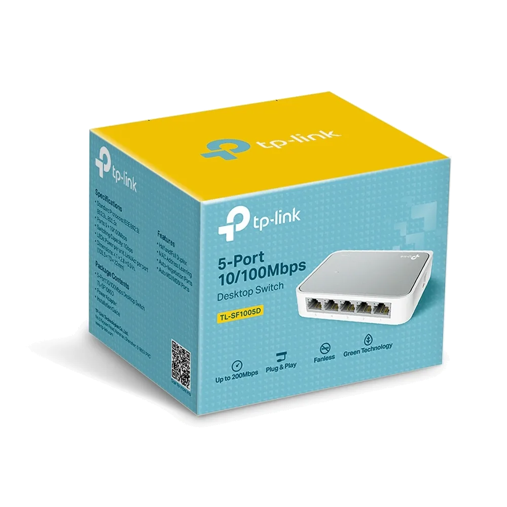 سويتش شبكة TP-Link TL-SF1005D 5-Port Desktop Switch — صورة 3