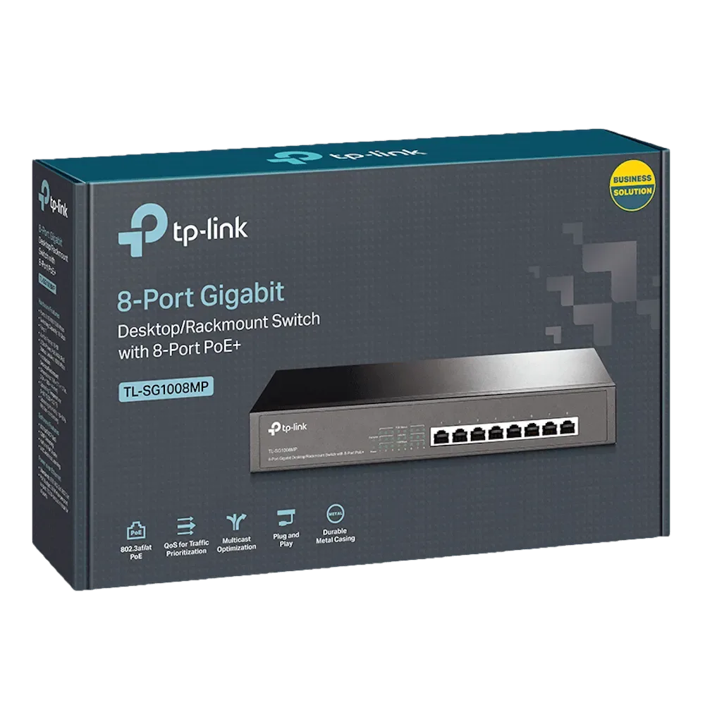 سويتش شبكة TP-Link TL-SG1008MP 8-Port Switch — صورة 3