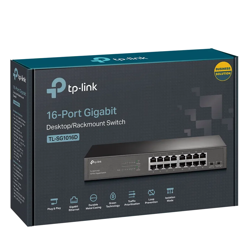 سويتش شبكة TP-Link TL-SG1016D 16-Port Switch — صورة 2