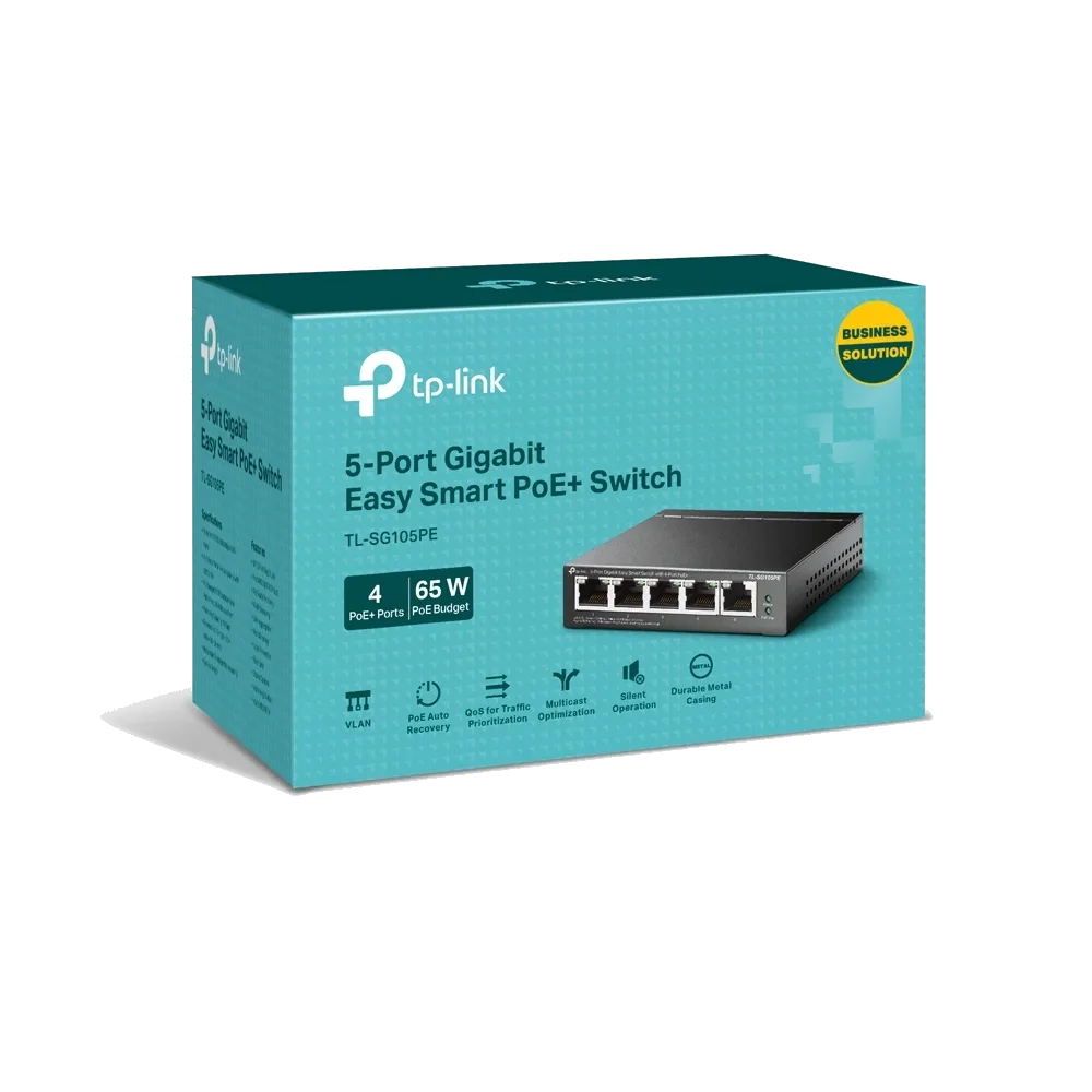 سويتش شبكة TP-Link TL-SG105PE 5-Port Gigabit Switch — صورة 3