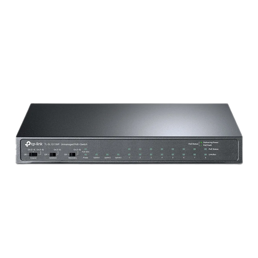 سويتش شبكة TP-Link TL-SL1311MP 8-Port PoE+ Switch — صورة 2