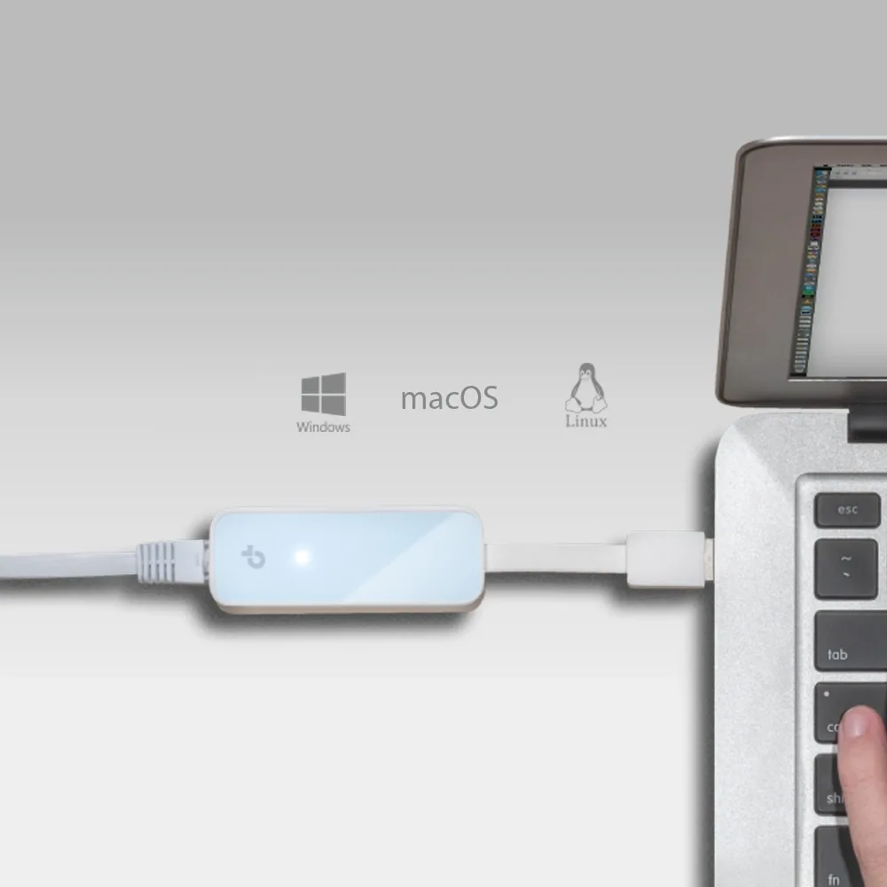 محوّل شبكة TP-Link UE200 USB 2.0 Ethernet Network — صورة 4