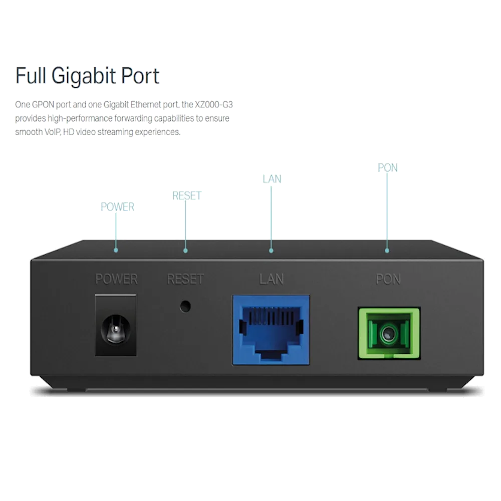 TP-Link XZ000-G3 1-Port Gigabit GPON Terminal — صورة 2